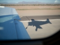 Landung auf einem kleinen Flughafen in der Wüste Arizonas.